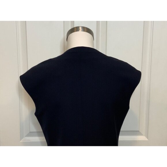 Ted Baker Reikod Navy Blue 2-Way Zip Sleeveless Shift Dress, Size 2 | 6 US - Picture 6 of 9